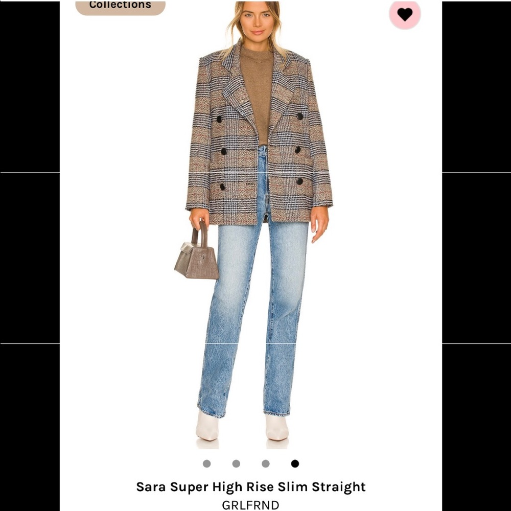 GRLFRND Sara Super High Rise Slim Straight